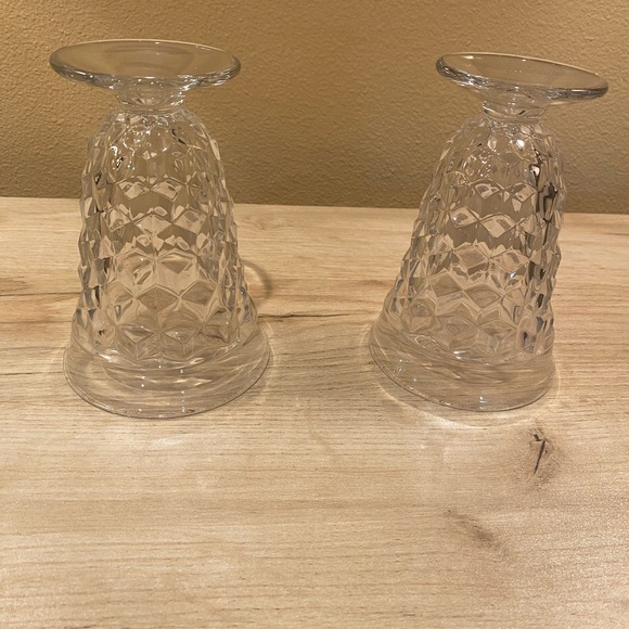 Two Vintage Fostoria Glasses, gorgeous clear Fostoria Glass here! Sold in pair! - Picture 2 of 7